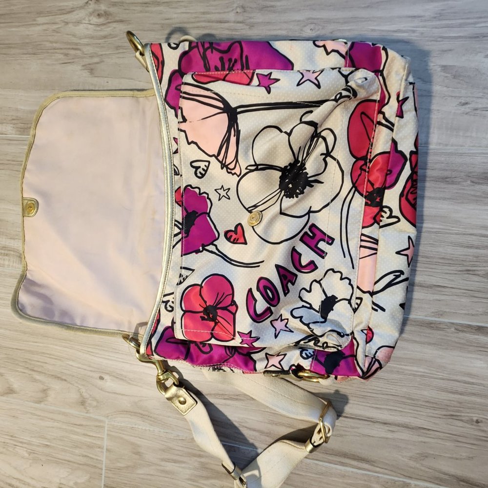 Coach Poppy Kyra Shoulder Bag Purse c - Picture 6 of 14